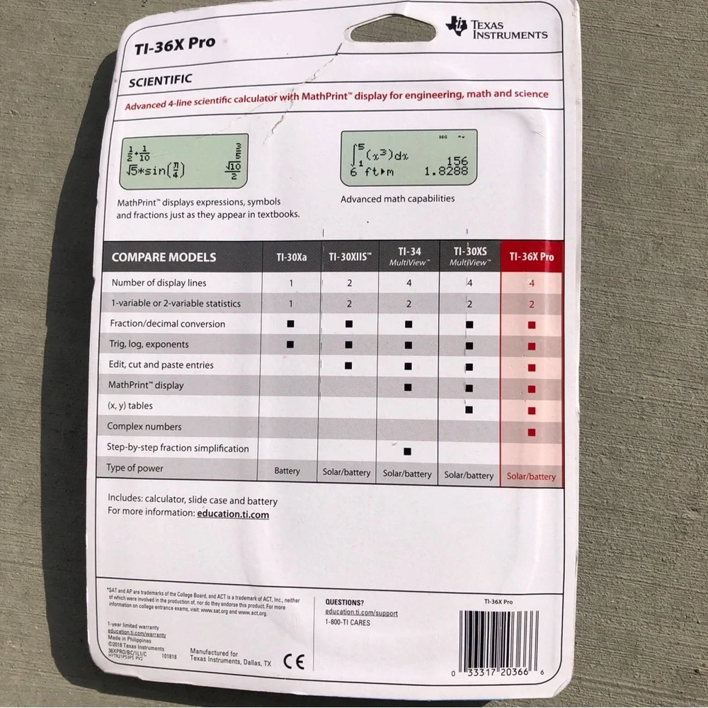 Texas Instruments Calculator - Picture 2 of 2